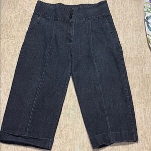 Women's sz 20 jeans Gold Flava wide flat high rise cropped cuffed wide leg